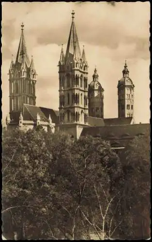 Lot 5 Ansichtskarten Naumburg (Saale) Dom, Rathaus, Repro, Kurheim Marienthal