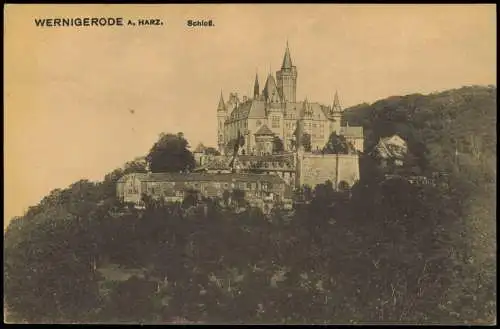 Lot 7 Ansichtskarten Wernigerode Schloss/Feudalmuseum Parkhotel Panorama 1955