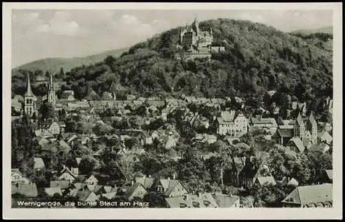 Lot 7 Ansichtskarten Wernigerode Schloss/Feudalmuseum Parkhotel Panorama 1955