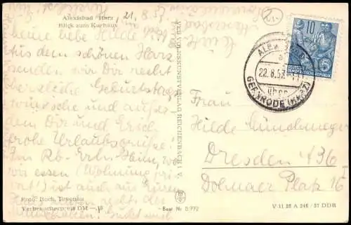 Lot 15 Ansichtskarten diverse Karten aus dem Harz 1960