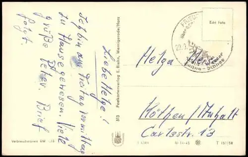 Lot 15 Ansichtskarten diverse Karten aus dem Harz 1960