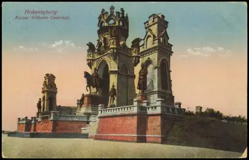 Ansichtskarte Syburg-Dortmund Hohensyburg Kaiser Wilhelm-Denkmal 1920