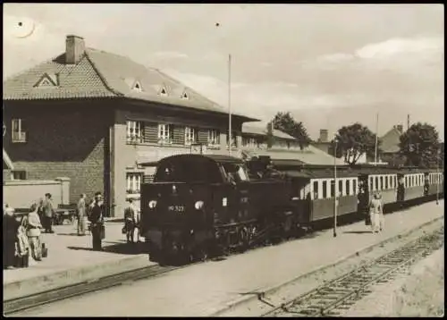 Ansichtskarte Kühlungsborn Bahnhof mit Dampflokomotive 1967