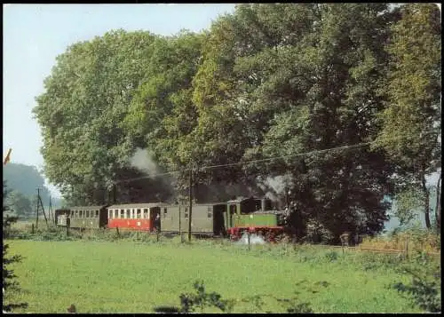 Cunnertswalde Traditionsbahn Radebeul Ost-Radeburg Ansichtskarte  1985