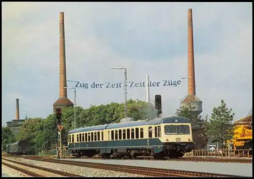 Eisenbahn Zug Lokomotive Diesel-Triebwagen in Nürnberg 1985