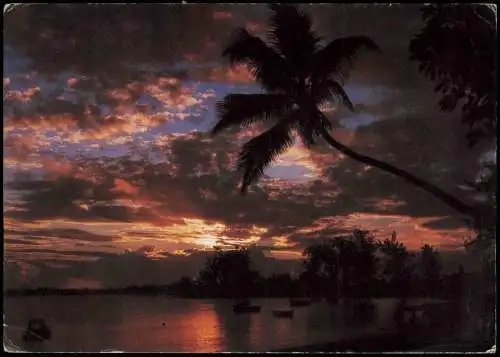 Mauritius Ile Maurice Coucher de soleil Sunset at Grand Baie ILE MAURICE  1980