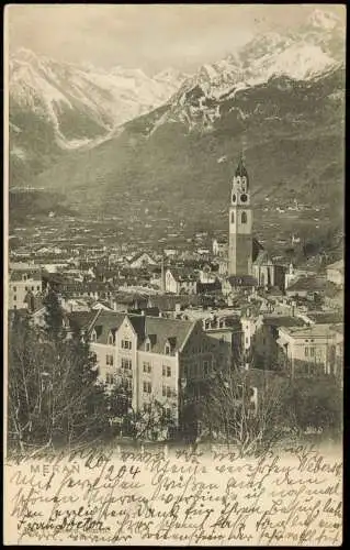 Cartolina Meran Merano Stadtpartie - Südtirol 1904