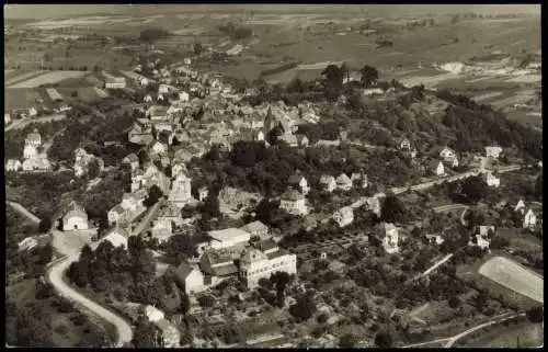 Ansichtskarte Homberg (Ohm) Luftbild Fliegeraufnahme 1957