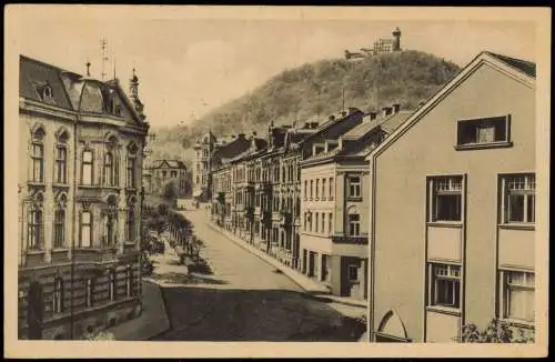 Postcard Brüx Most Strassen Ansicht Most Soukenicka 1930