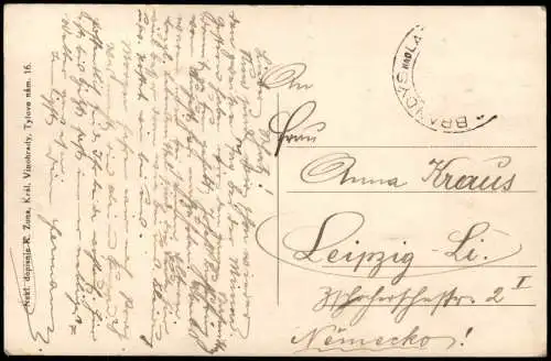 Motyčín (Kladno) Mehrbildkarte Ortsansichten von Motyčín 1910