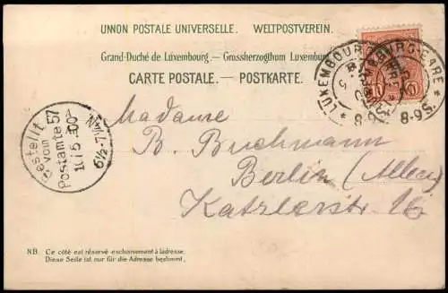 Postcard Luxemburg vom Rahm aus. 1900