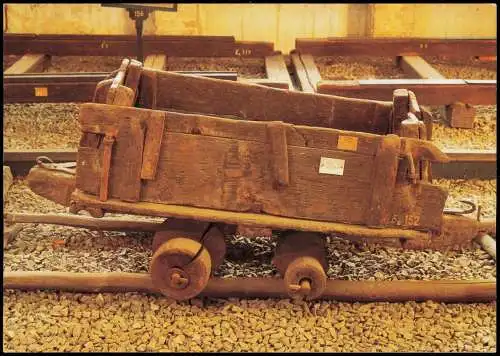 Holzbahn aus ungarischen Goldgrube 16. JH Verkehrs- und Baumuseum Berlin 1980