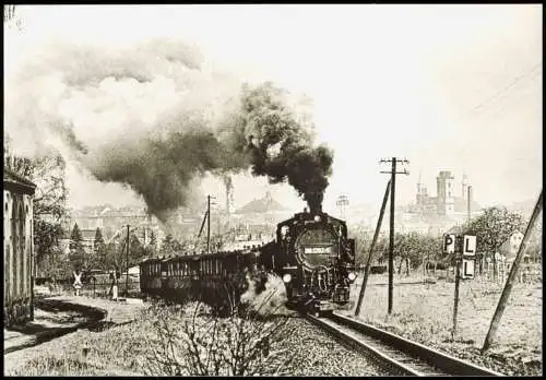 Foto Ansichtskarte  Zittau Schmalspurbahn Zittau-Oybin, Zittau 1982