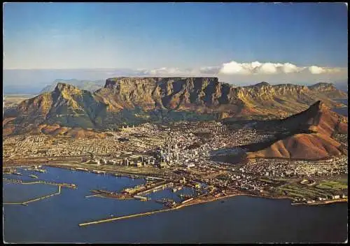 Postcard Kapstadt Kaapstad Luftbild Aerial View, Tafelberg 1970