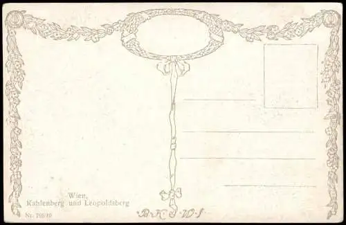 Ansichtskarte Döbling-Wien Kahlenberg und Leopoldsberg - Künstlerkarte 1915