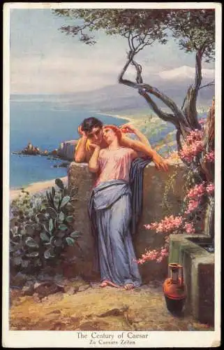 Liebe Liebespaare - Love The Century of Caesar Erotik Künstlerkarte 1917