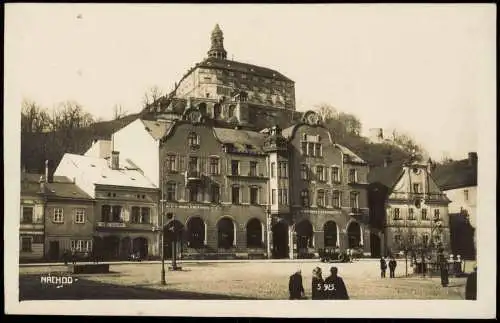 Postcard Nachod Náchod Partie am dem Marktplatz - Fotokarte 1926