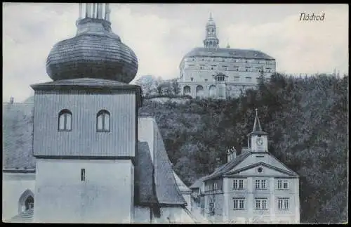 Postcard Nachod Náchod Stadtpartie 1924