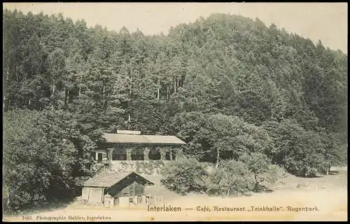 Interlaken Interlaken Café Restaurant Trinkhalle Rugenpark 1900