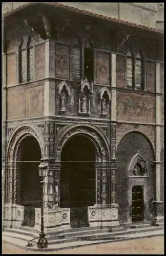 Cartolina Florenz Firenze Firenze Loggetta del Bigallo 1910