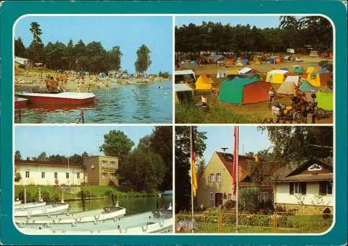 Schwielochsee Zaue Jessern: Campingplatz,  GST-Bezierksausbildungszentrum 1983