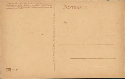 Ansichtskarte Bacharach Panorama-Ansichten Gemälde 1914
