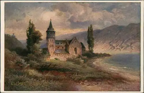 Trechtingshausen Klemenskapelle bei Trechtingshausen am Rhein 1910