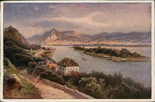 Ansichtskarte Rolandseck-Remagen Partie am Rhein 1910