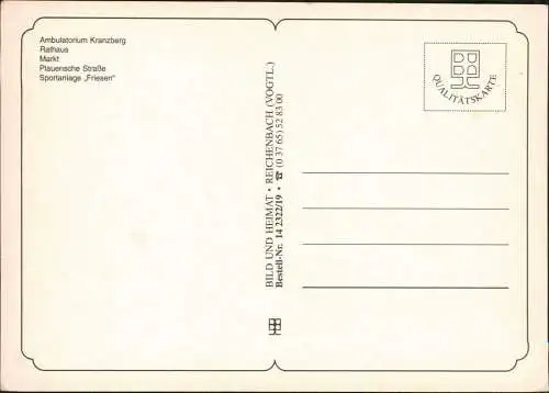 Ansichtskarte Werdau Mehrbildkarte mit Orts-/ Stadtteilansichten 1990
