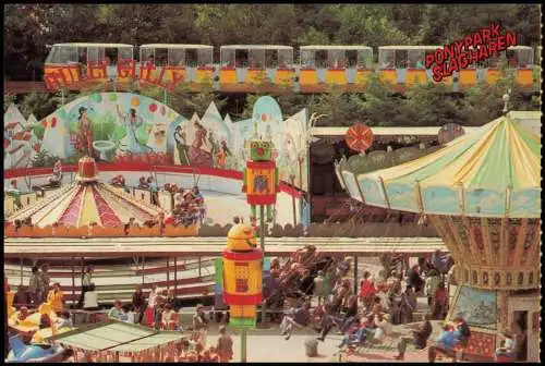 Slagharen-Hardenberg Ponypark Slagharen Park-Eisenbahn, Karusell 1970