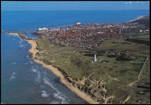 Postcard .Dänemark - Dänemark (allgemein) Luftaufnahme Hirtshals 1995