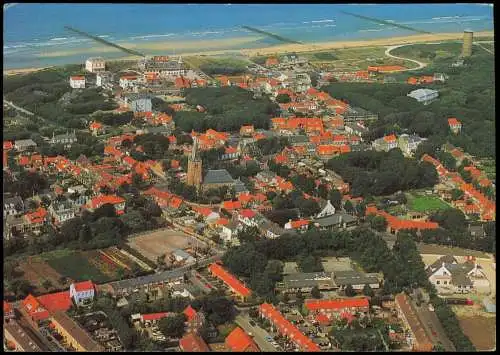 Domburg Veere Luftbild Luftaufnahme  strand vanuit de lucht gezien 1995