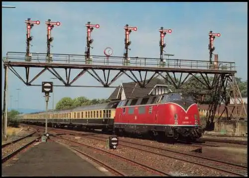 Verkehr & Eisenbahn: Diesel-Streckenlokomotive im Bhf. Bad Harzburg 1982