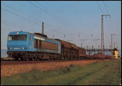 Verkehr & Eisenbahn Diesel-Streckenlokomotive Henschel bei Edingen 1974