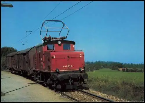 Deutsche Bundesbahn elektrische Lokalbahnlokomotive bei Bad Kohlgrub 1981