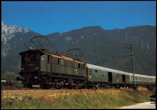 Ansichtskarte  DB elektrische Personenzug-Lokomotive bei Bad Reichenhall 1983