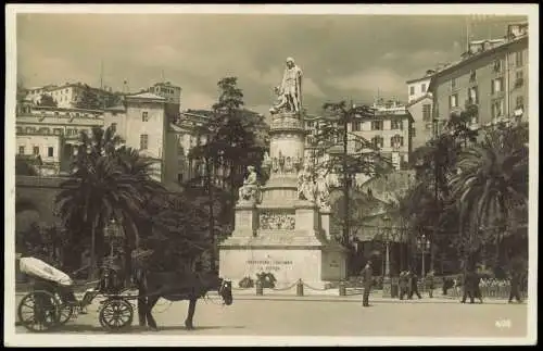 Cartolina Genua Genova (Zena) Stadtteilansicht Columbus-Denkmal 1925