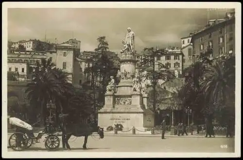 Cartolina Genua Genova (Zena) Stadtteilansicht Columbus-Denkmal 1925