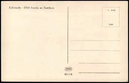 Krummhübel Karpacz Schneekoppe Śnieżka Krkonoše Obří bouda se Sněžkou 1930