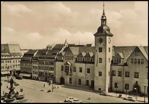 Ansichtskarte Freiberg (Sachsen) Rathaus am Obermarkt 1973