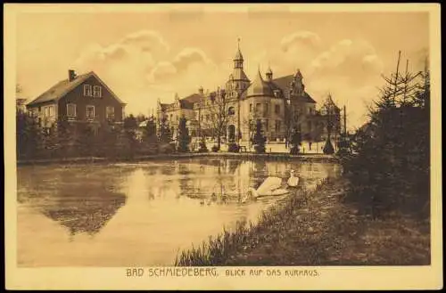 Ansichtskarte Bad Schmiedeberg Blick auf das Kurhaus 1918