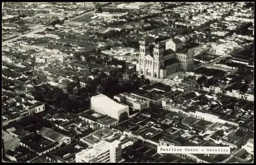 Postcard Medellín Luftaufnahme Aerial View 1928  Kolumbien Columbia