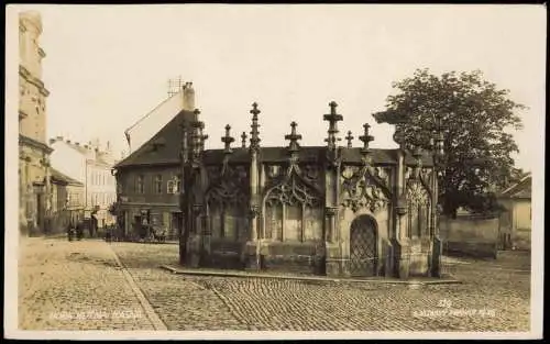 Postcard Kuttenberg Kutná Hora Straßenszene Fotokarte 1925