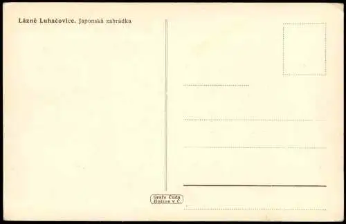 Luhatschowitz Luhačovice Japonská zahrádka japanischer Park 1938