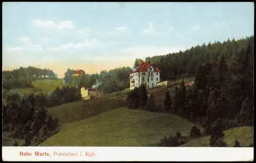 Petersdorf (Riesengebirge) Piechowice Hohe Warte - Riesengebirge 1913