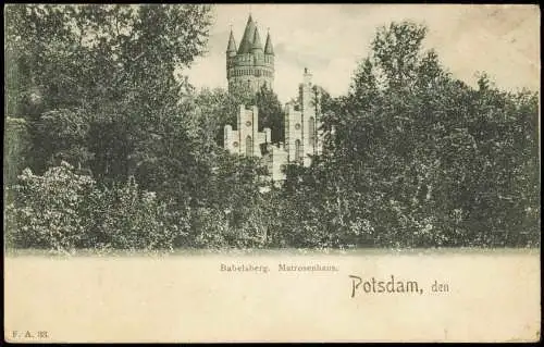 Ansichtskarte Babelsberg-Potsdam Matrosenhaus. 1901