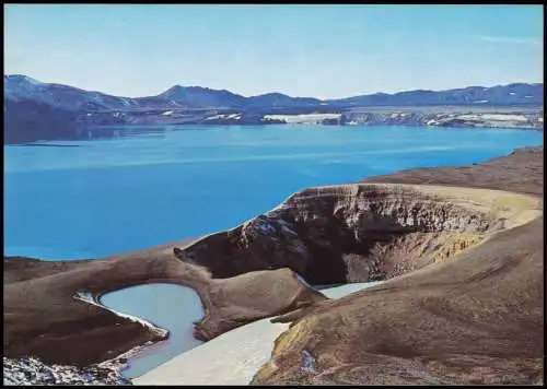 Island Iceland Island Viti i Öskju og Öskjuvatn Crater Viti Lake Öskjuvatn 1980