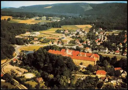 Bad Iburg Bad Iburg Teutoburger Wal) Teilansicht mit Schloß 1972