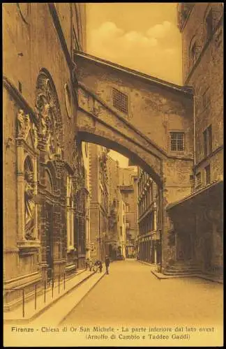 Florenz Firenze Kirche Chiesa di Or San Michele La parte  1910