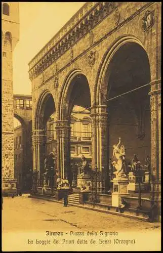 Cartolina Florenz Firenze Firenze Piazza della Signoria 1910